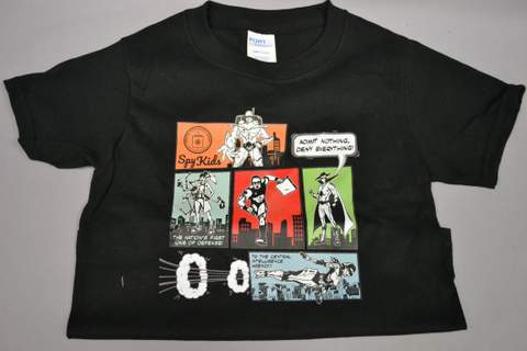 T Scrn Spy Kids Comic Blk L