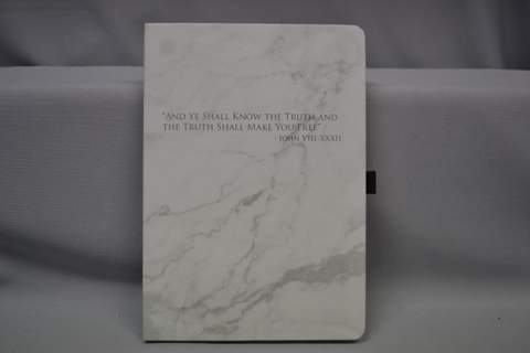 Journal Truth Marble Wht DISC