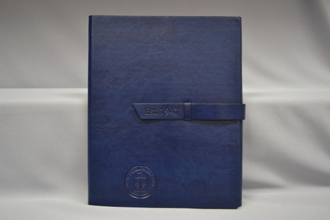 Padfolio Emb Logo Lthr Blue