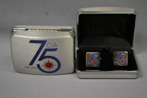 Cufflink 75TH SS Square DISC