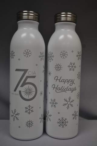 Tumbler 75th Happy Holiday Wht