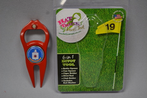 Golf Divot Tool 6 in 1 Red