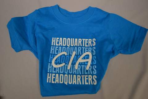 T Scrn CIA HQ Royal Blue/White 2T