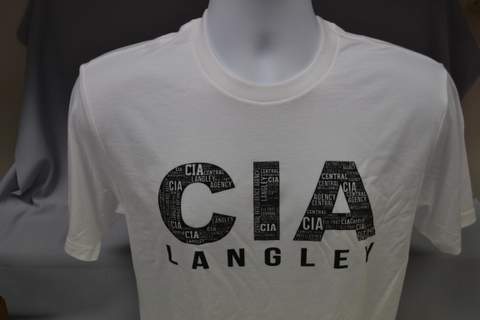 T Scrn CIA Langley Wht/Blk 3X