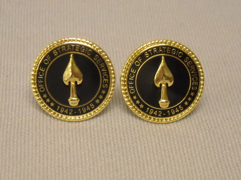 Cufflinks OSS Raised Blk/Brass