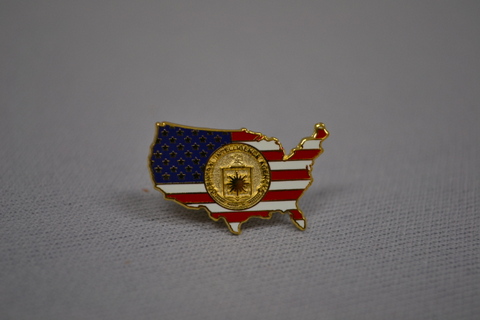 Lapel Pin Logo Gd US Flag Map