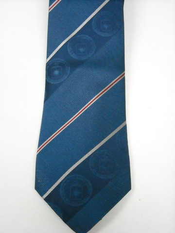 Tie Logo Silk Navy/Red