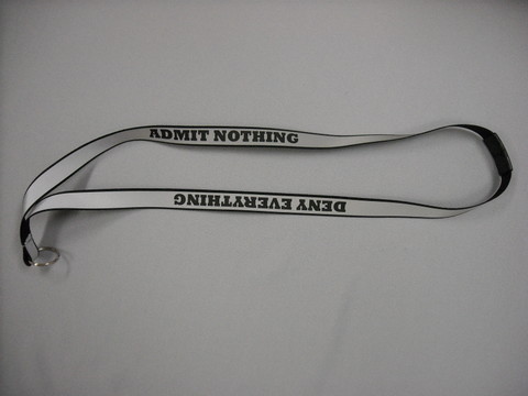 Lanyard Gry Admit Nothing