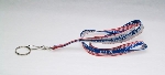 Lanyard CIA Star&Stri Rd Wh Bl