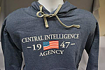 Hoodie CIA Flag Hthr Navy S