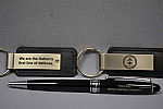 Keychain and Pen Set Logo Blk/Sv