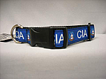 Dog Collar Logo CIA Nvy L