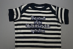 Onesie Undercover Op Bl/wh 18mo DISC