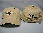 Hat Emb Helicopter Khaki