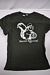 T Scrn Squirrel Youth Blk XS