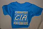 T Scrn CIA HQ Royal Blue/White 4T